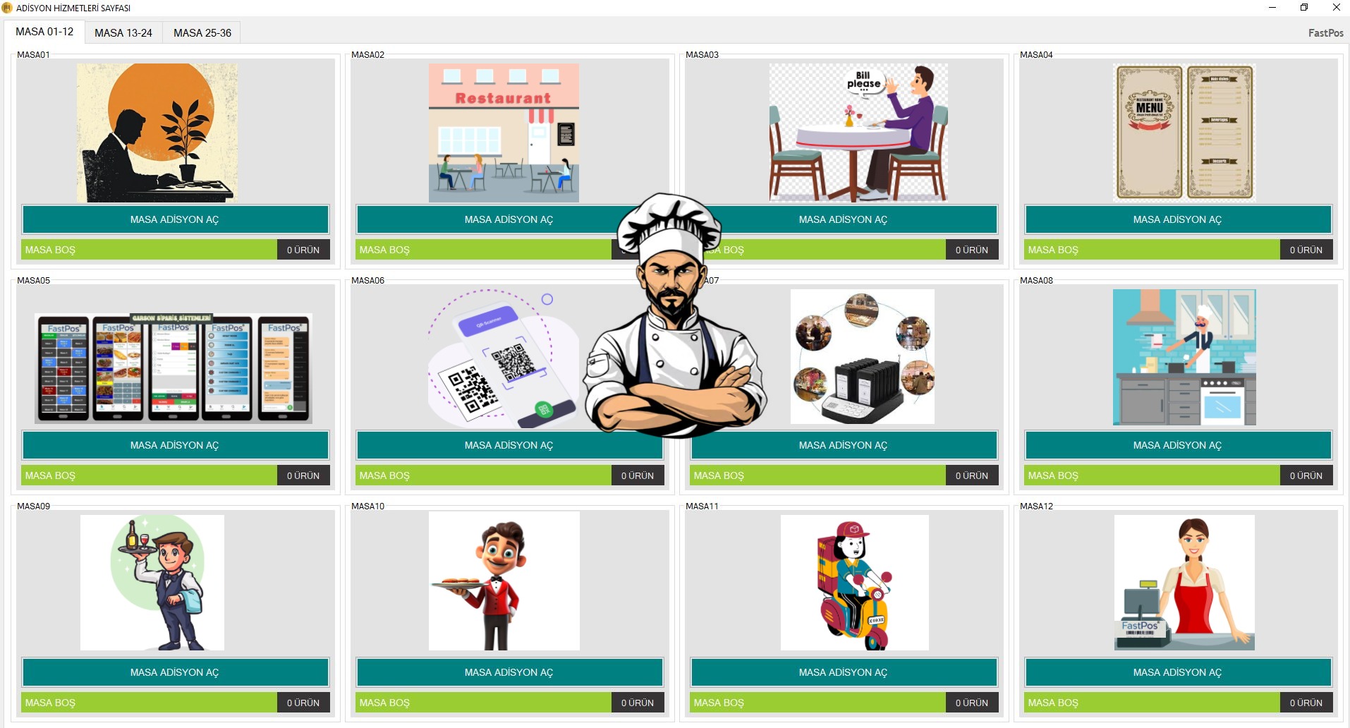 FASTPOS ADİSYON PROGRAMI PRO